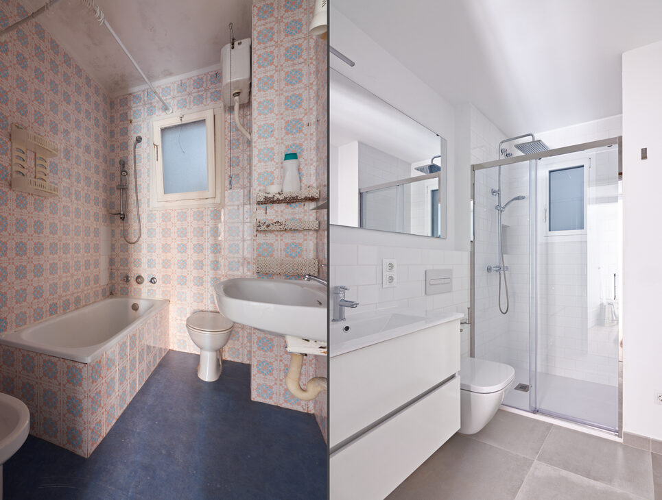 renovatie badkamer voor en na